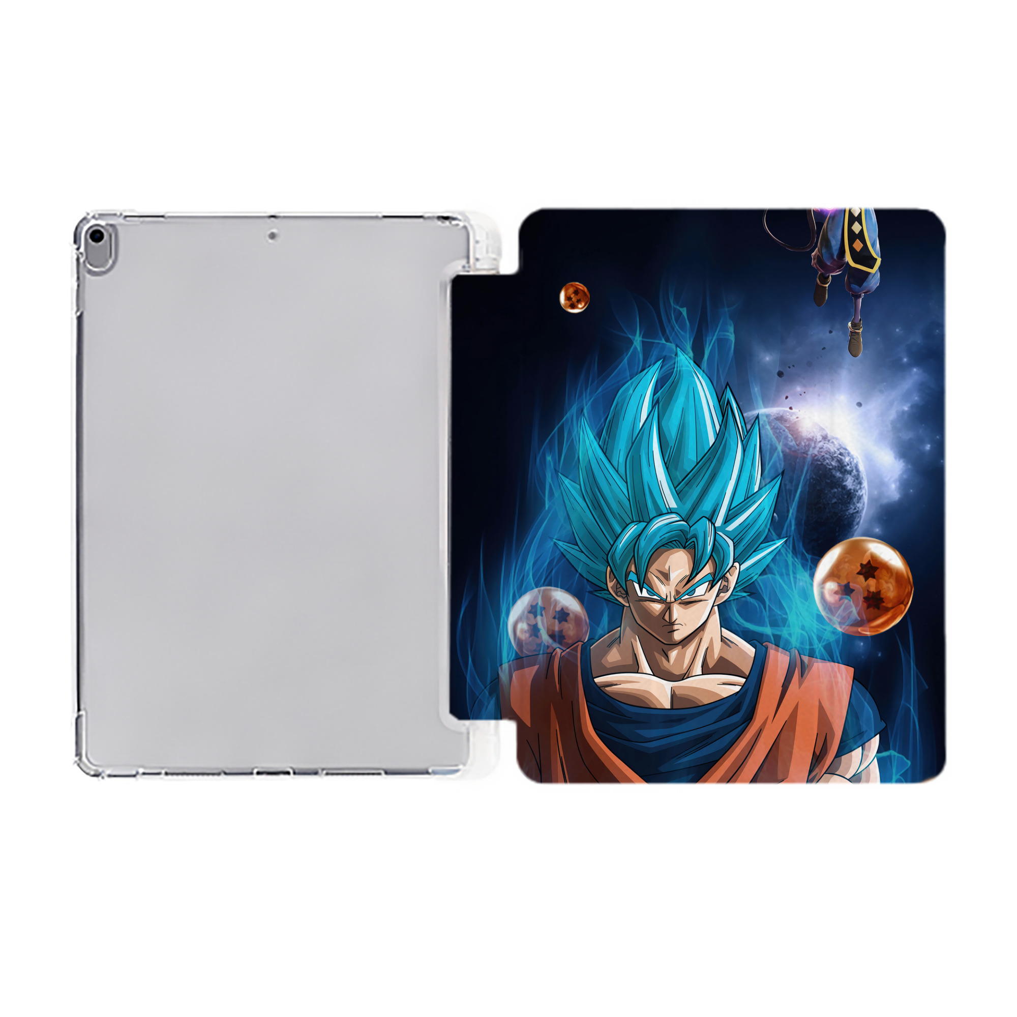 （画像用） ドラゴンボール DRAGON BALL IPad ケース ペン収納付き 三つ折りスタンド PUレザー×シリコン 対応機種9.5/10.5/10.9インチ